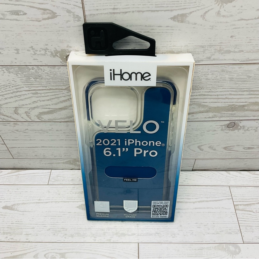 iHome Velo Clear/Blue Case for 2021 iPhone 6.1" Pro